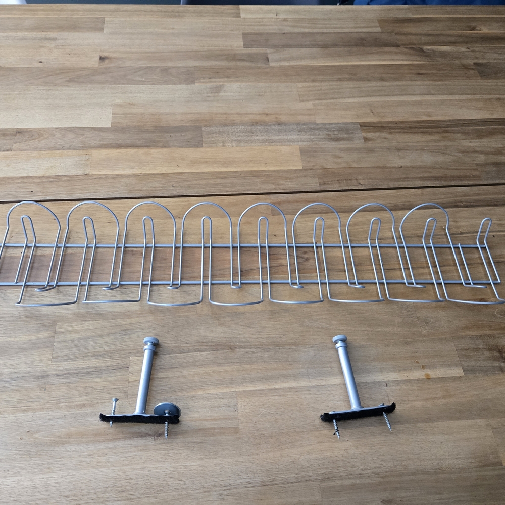Silver Metal Bike Rack